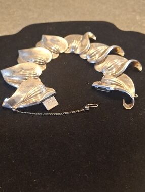 Vintage Marcel Boucher "Parisina" Silver Bracelet-1940's